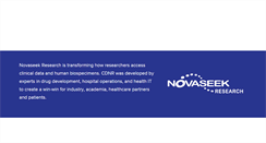 Desktop Screenshot of novaseekresearch.com